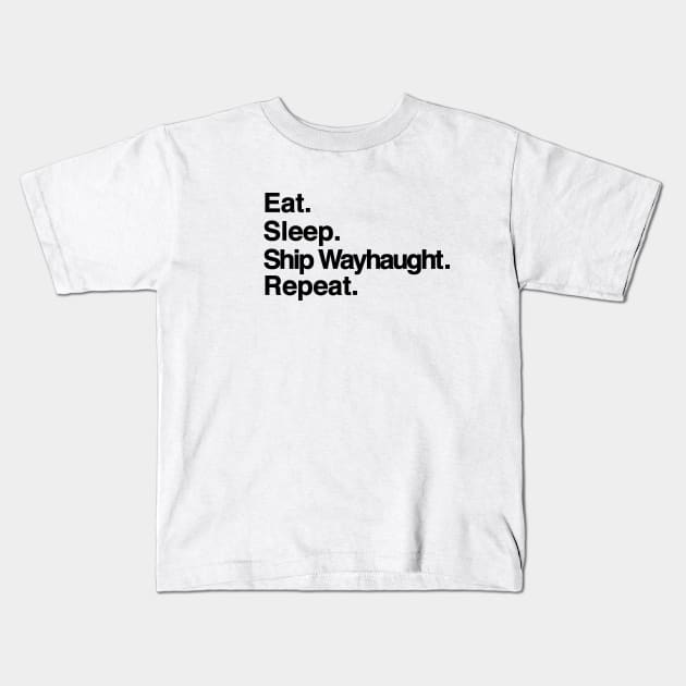 Ship Wayhaught Kids T-Shirt by Maudeline